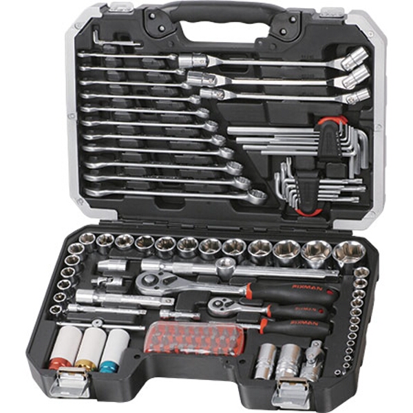 Fixman Socket Tool Set 111 Piece 1/4″& 1/2″ Drive