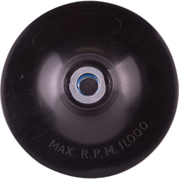 Flexipads Grinder Pad & Nut 125mm M14X2mm Black