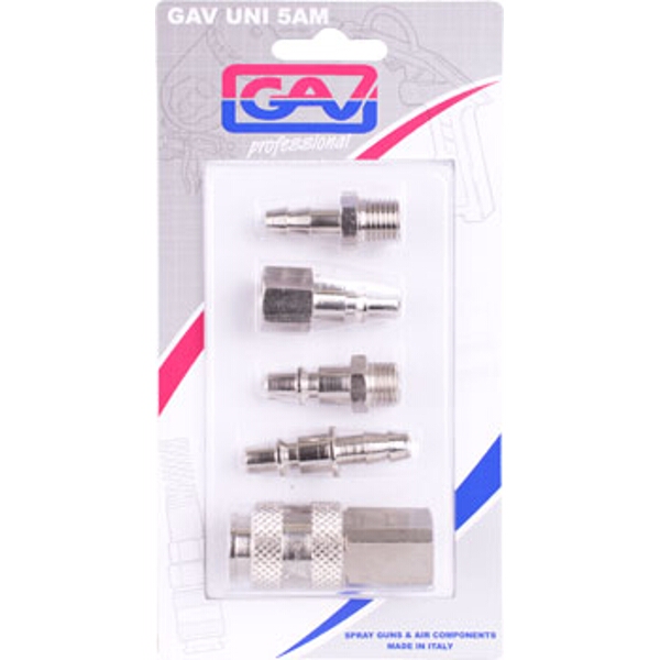 GAV Quick Coupler Set 5Piece Packaged
