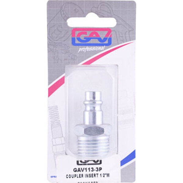 GAV Coupler Insert 1/2″M Packaged
