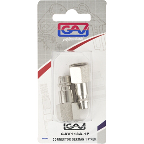 GAV Connector German 1/4″Fem. 2 Packaged