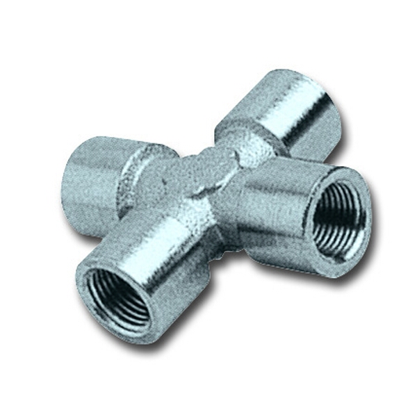 GAV 4 Way Connector 1/4″ Ffff