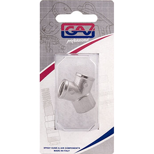 GAV Y Connector Fff 1/4″ Packaged