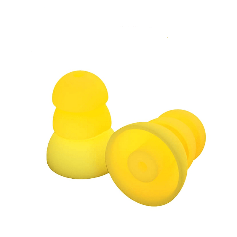 Plugfones Replacement Foam Ear Bud Contractor Yellow