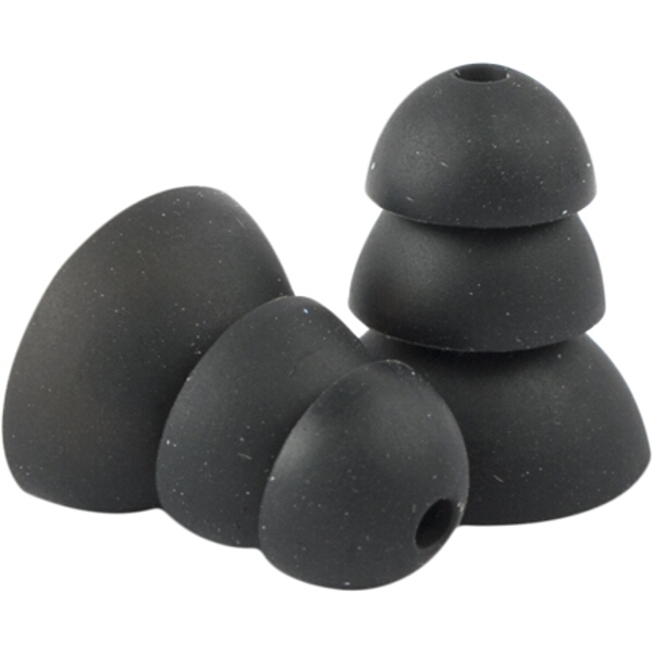 Plugfones Replacement Silicone Ear Bud – Black 10 Pack (5 Pairs)