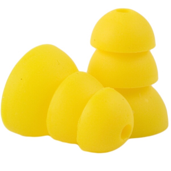 Plugfones Replacement Silicone Ear Bud – Yellow 10 Pack (5 Pairs)
