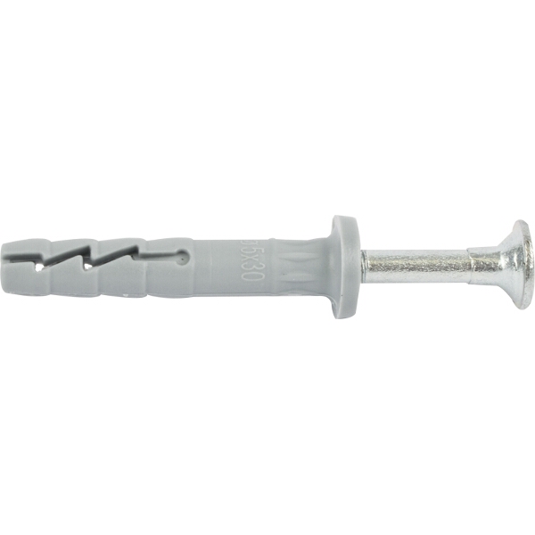 Rawlplug Nyl Hammer-In Fixing 5X30mm Csk Head 700/Pack