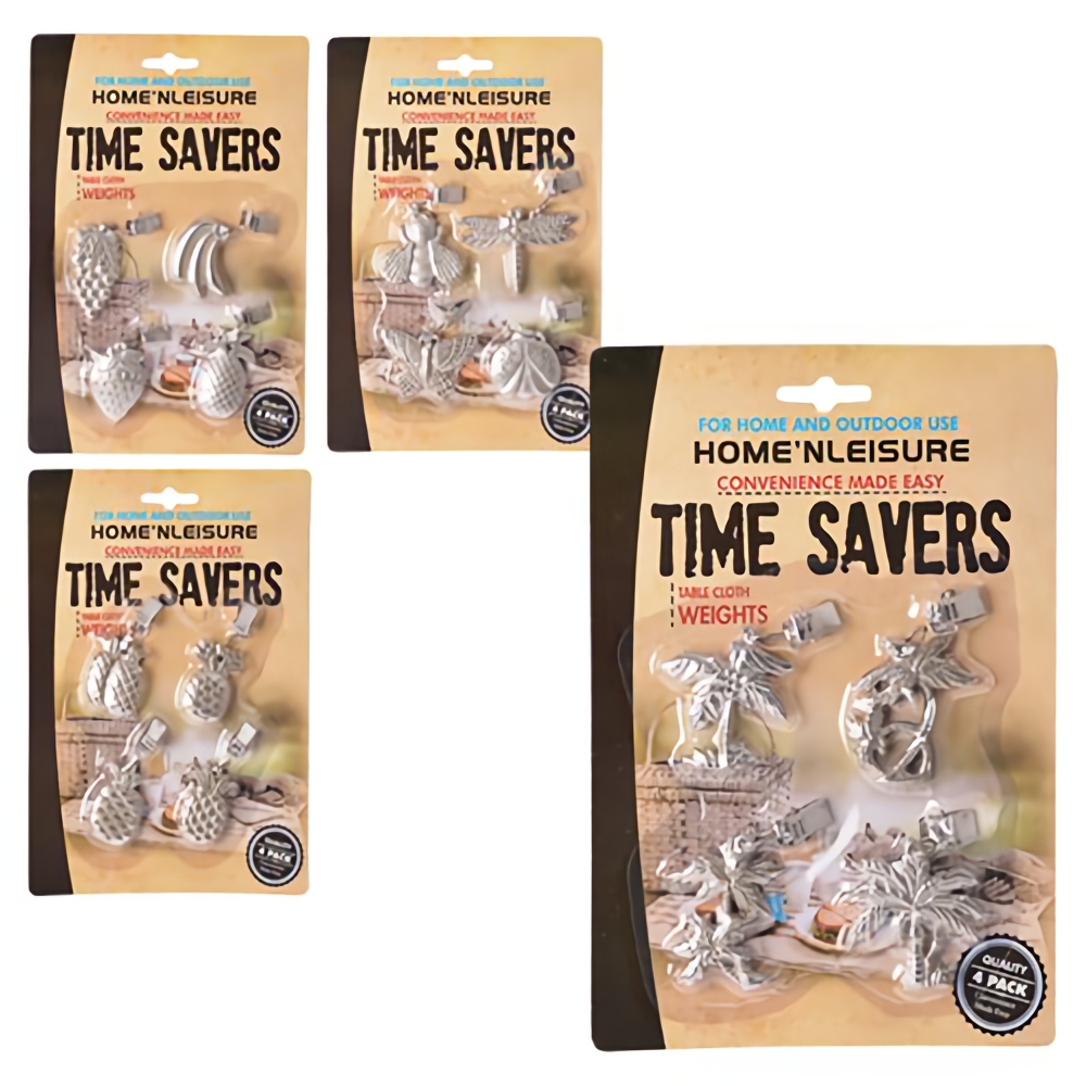 Bulk Pack x 4 Table-Clamps Metal 4piece Home N Leisure