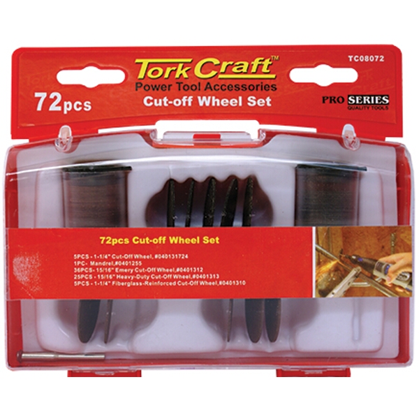 Tork Craft Mini Rotarty Cut-Off Wheel Set 72 Piece