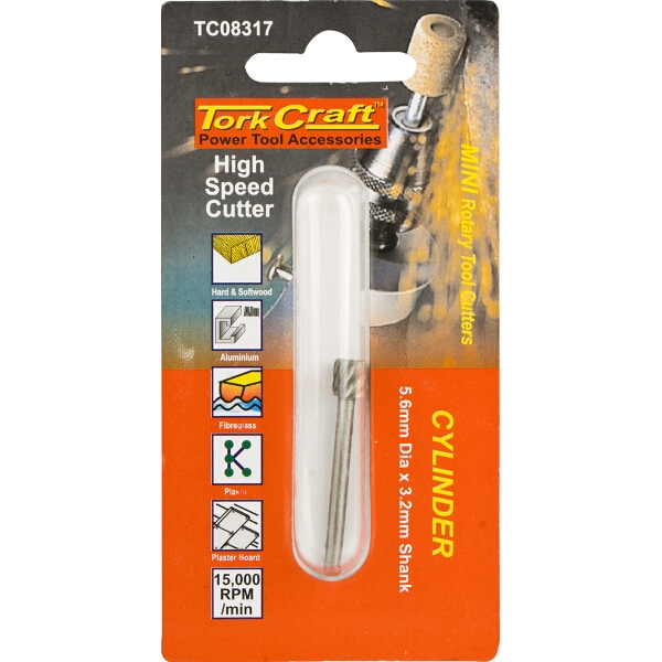 Tork Craft Mini H/Speed Cutter 5.6mm Cyl 3.2mm Shank