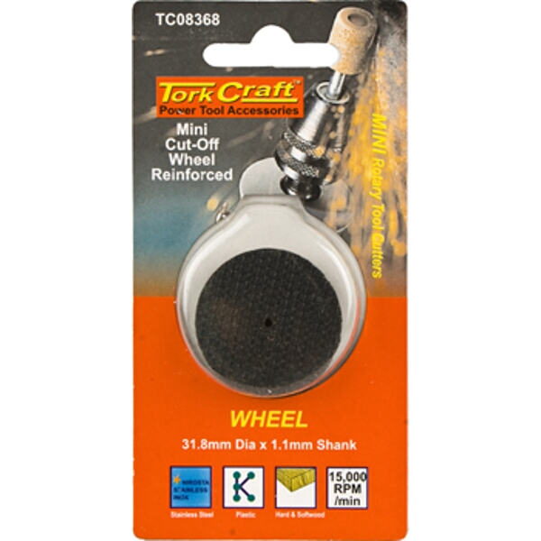 Tork Craft Mini Cut-Off Wheel Reinfor ced 31.8mm x 1.1mm