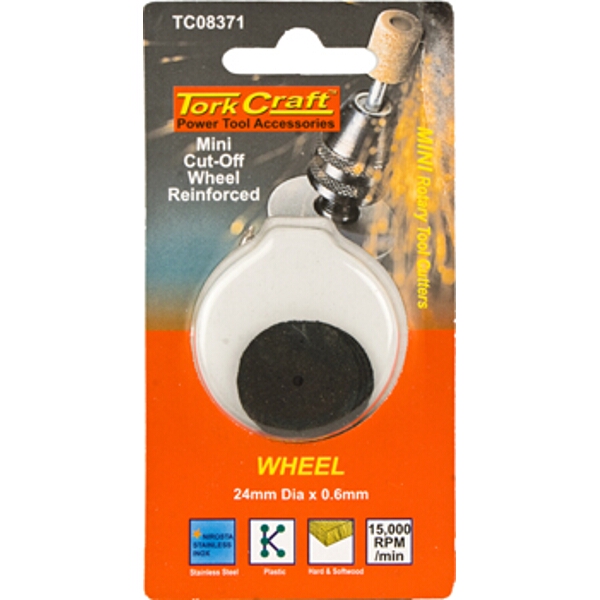 Tork Craft Mini Cut-Off Wheel Reinfor ced 24mm x 0.6mm
