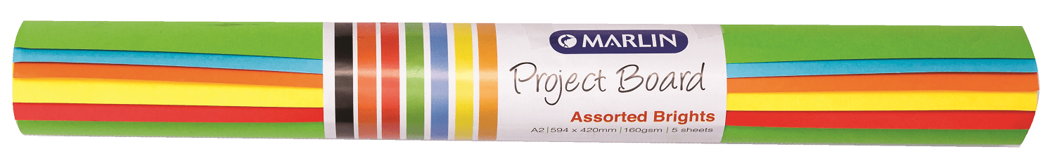 Marlin: Project Boards A2 5’s – Bright Assorted Rolls