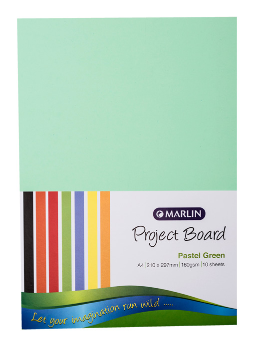 Marlin: Project Boards A4 10’s – Pastel Green