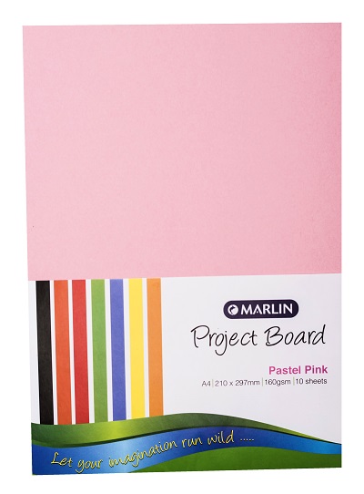 Marlin: Project Boards A4 10’s – Pastel Pink
