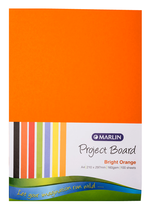 Marlin: Project Boards A4 100’s – Bright Orange