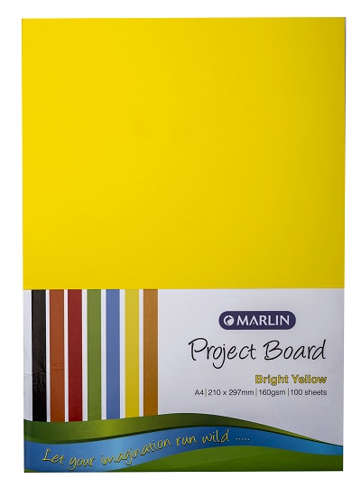 Marlin: Project Boards A4 100’s – Bright Yellow