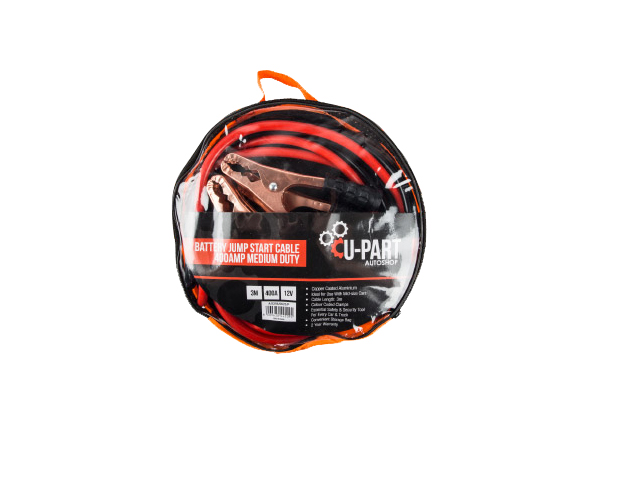 U-Part Autoshop Jumper Cable Medium Duty – 400Amp
