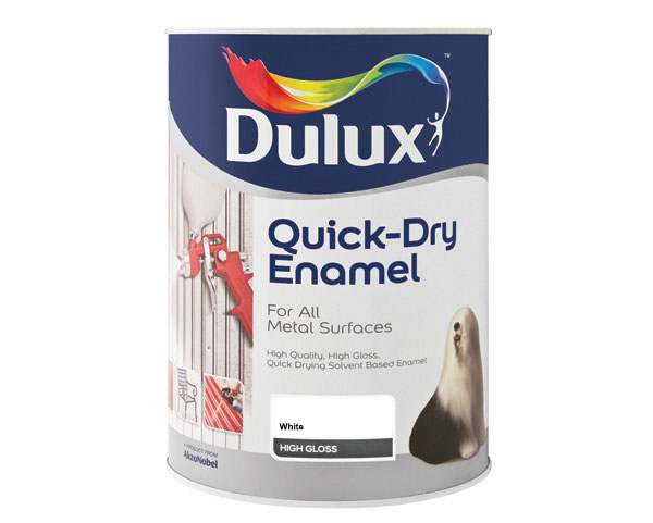 Dulux 1 Litre Quickdry Enamel Paint – White