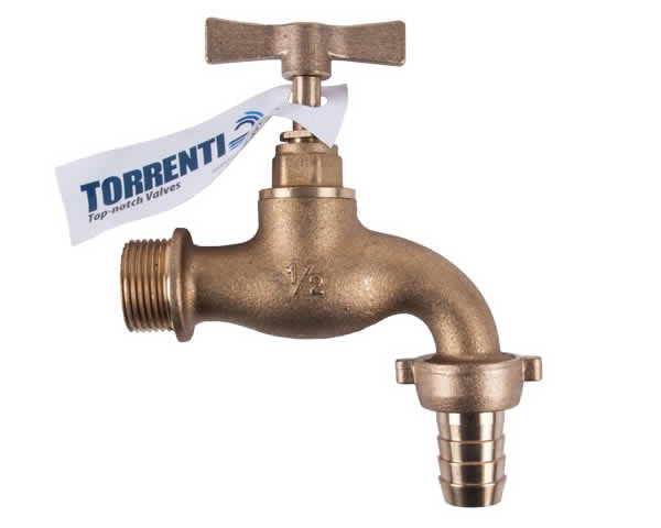 Torrenti Brass Hose Tap – 15mm