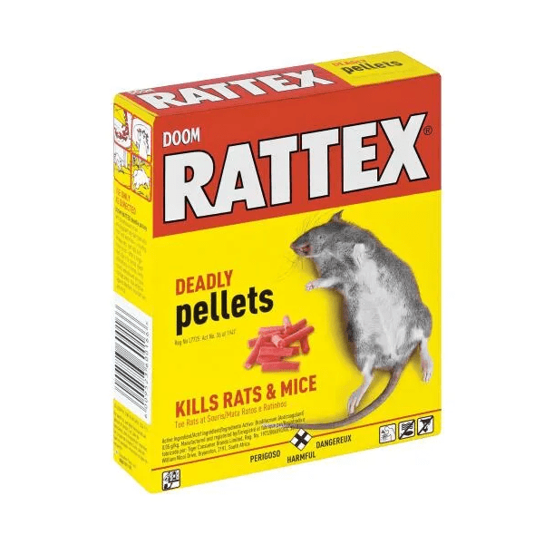 Doom Rattex Rodent Pellets – 100g (Pack of 10)