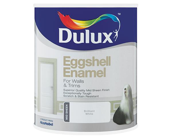 Dulux Eggshell Enamel Paint – White (1L)