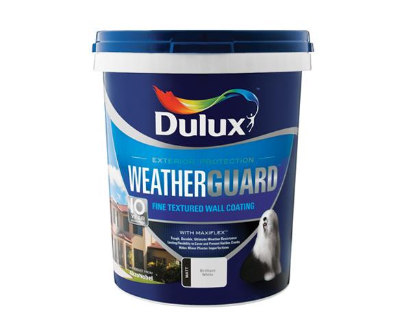 Dulux Weatherguard Paint – Brilliant White (5L)