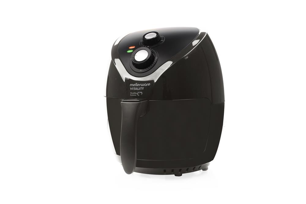 Mellerware – 2.6 Litre 1400W Vitality Air Fryer – Black