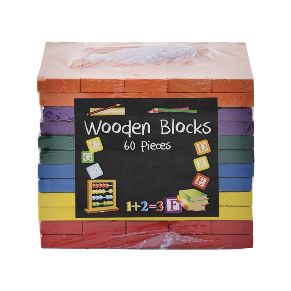 Edu Wooden Blocks – 60 Pieces
