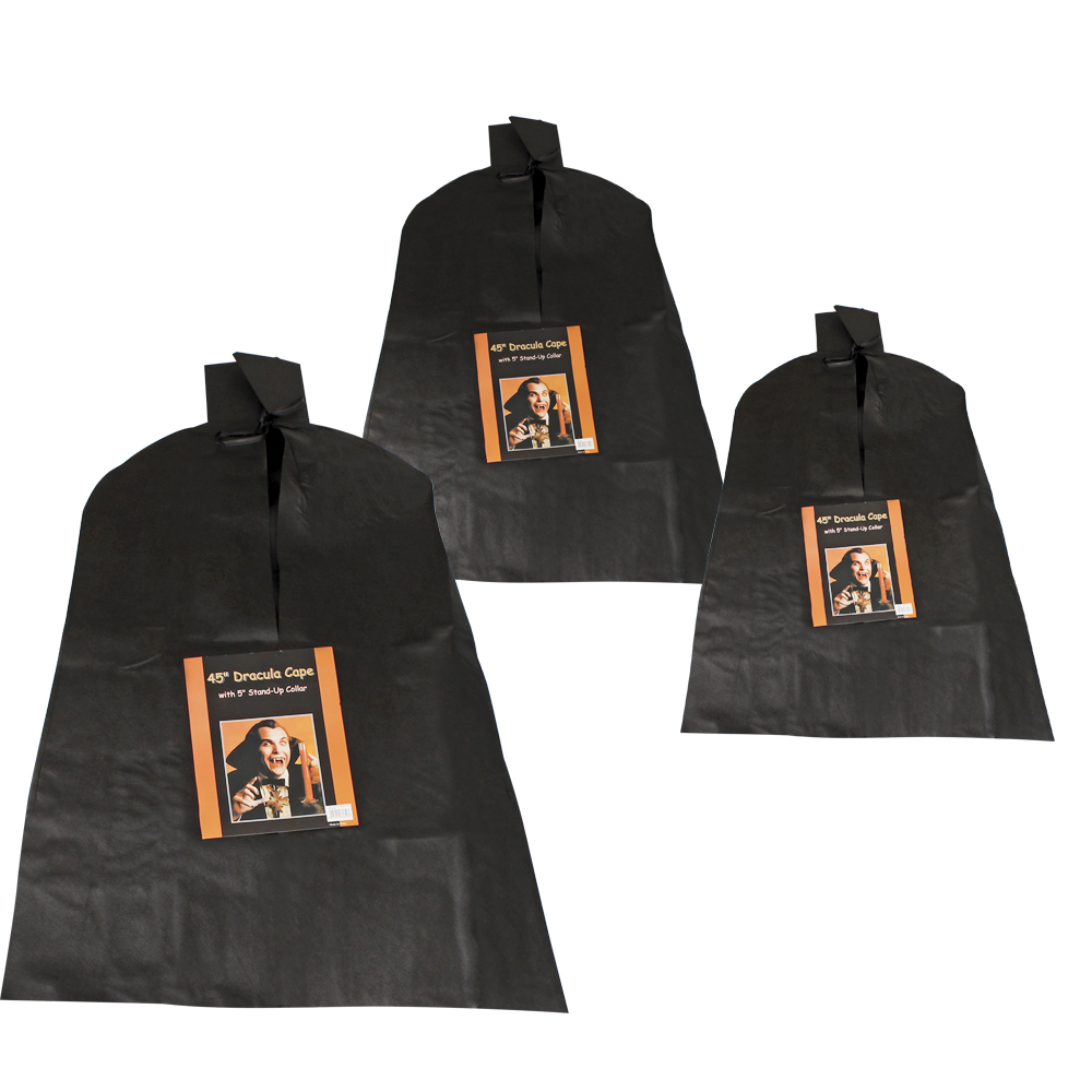 Dracula Adult Dress Up Cape – 114.3 cm (3 Pack)