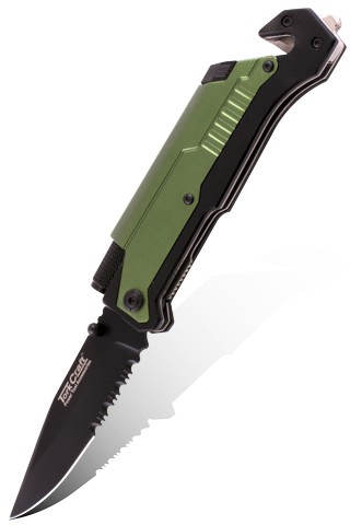 Tork Craft Survival Knife with LED Knife and Fire Starter
