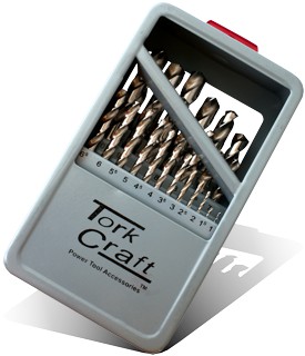 Tork Craft 25Pc HSS Ground Drill Bit Set