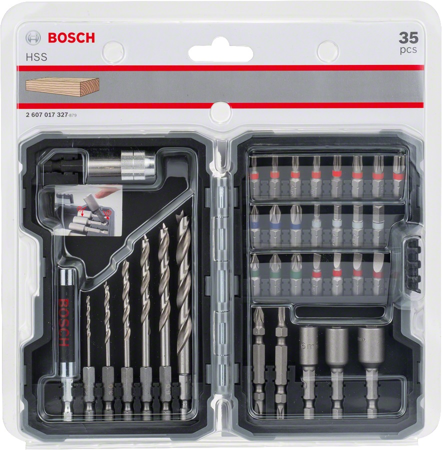 Bosch – Drill and Screwdriver Bit Set – Green