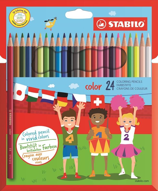 Stabilo Color Colour Pencil – Assorted Box of 24