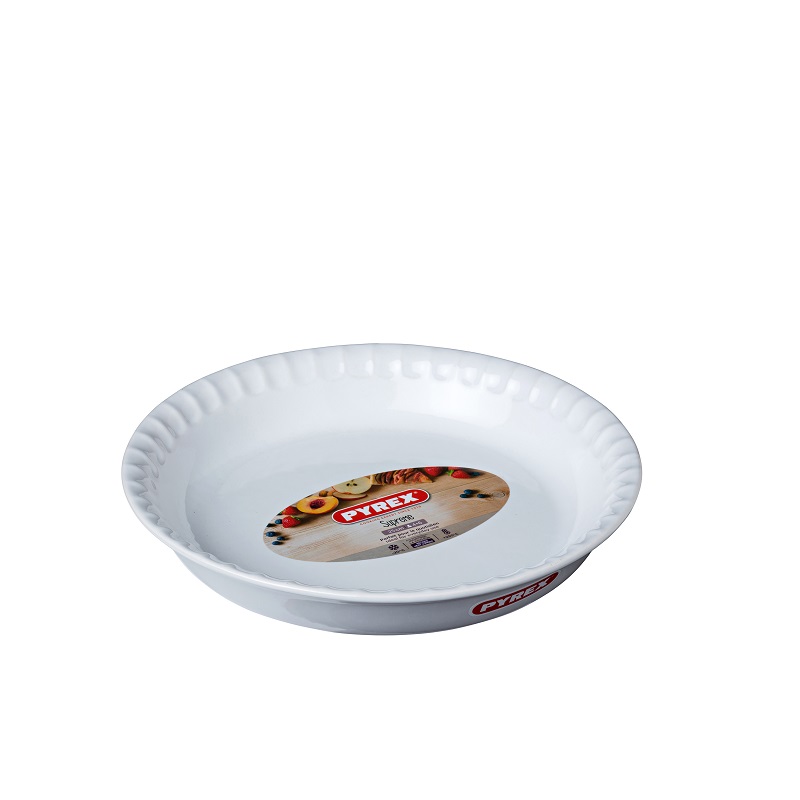 Pyrex – 25cm Supreme Ceramic Piedish – White