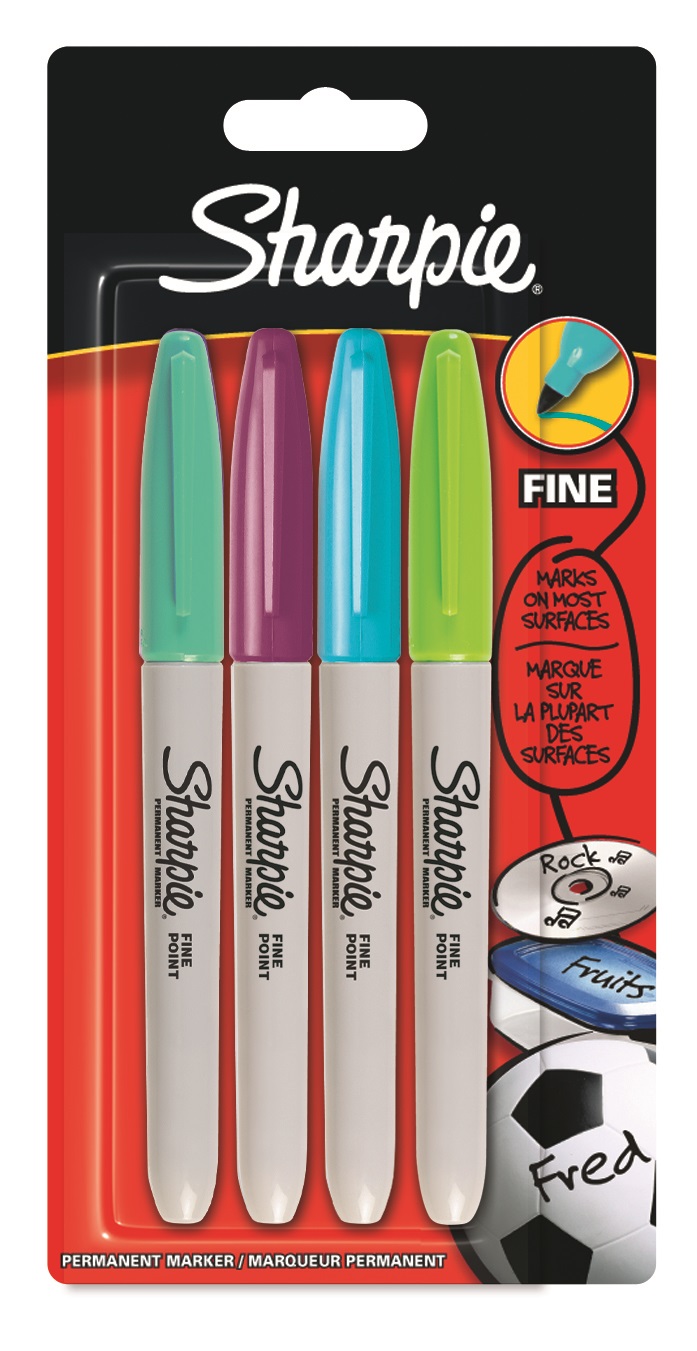 Sharpie: Fine Permanent Markers Assorted Fun – 4 Pack