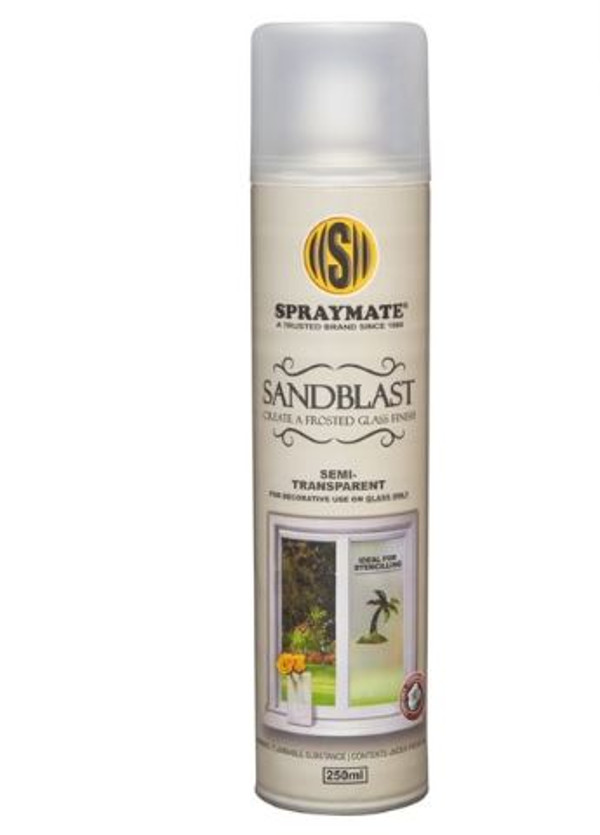 Spraymate Frosted Glass / Sandblast Spray Mist – Grey/Clear (250ml)