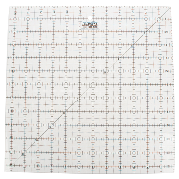 OLFA Quilt Ruler Imperial 12In X 12In