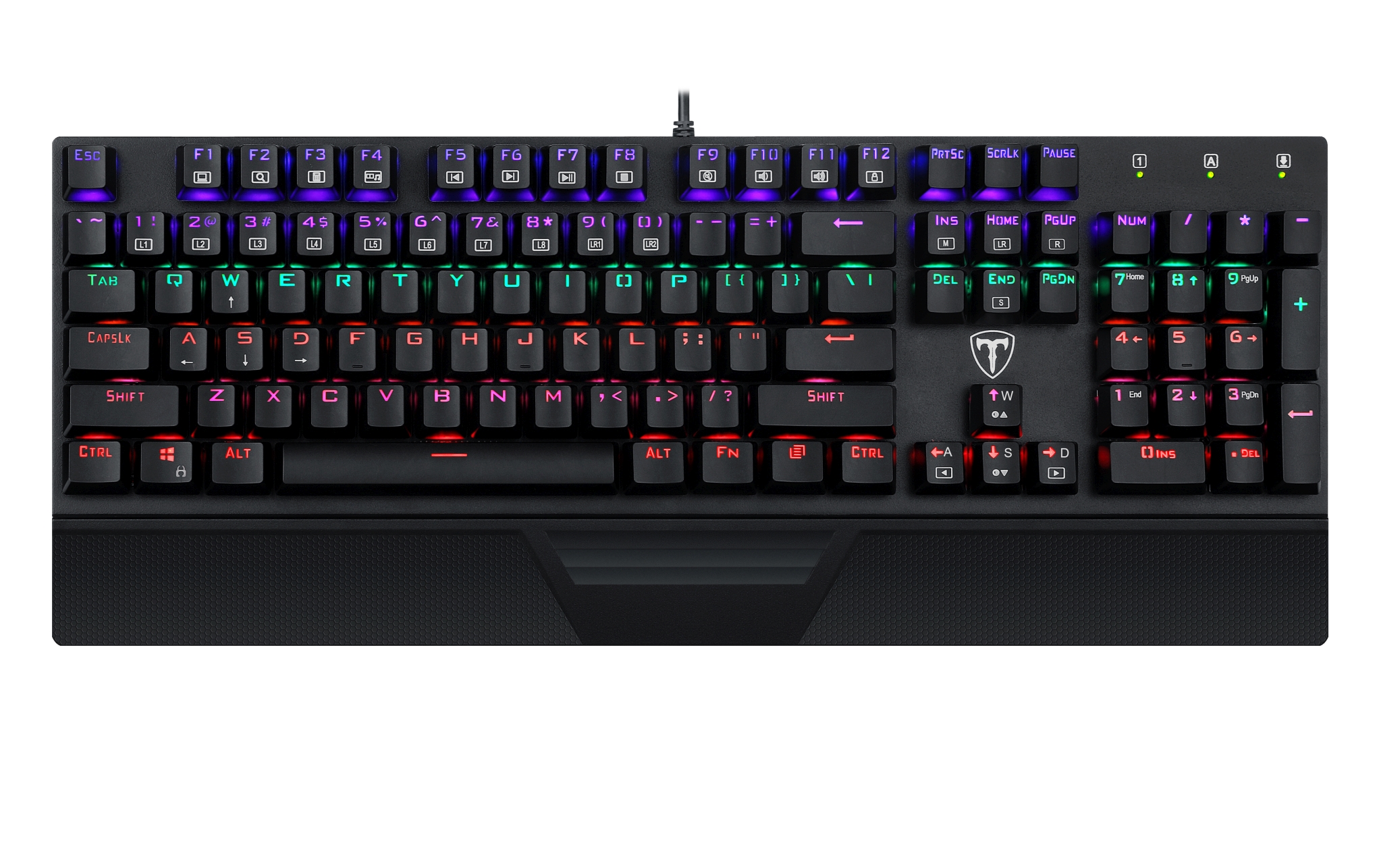 T-Dagger Destroyer Wired Rainbow Mechanical Gaming Keyboard