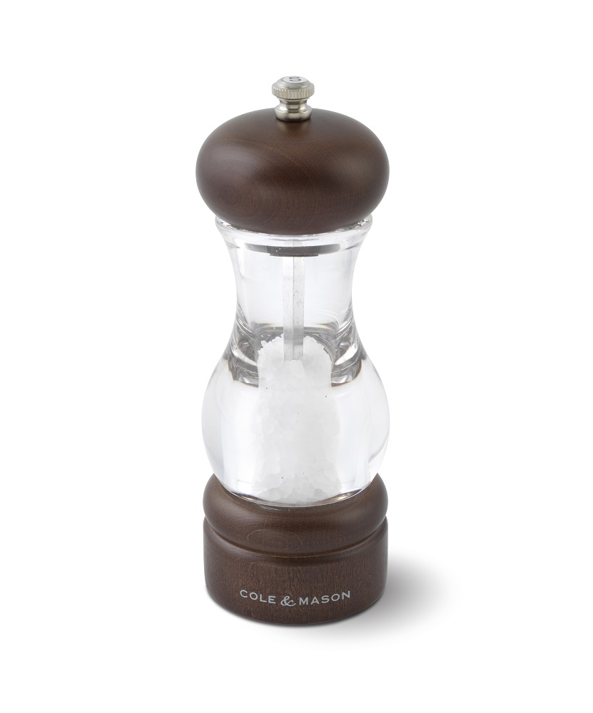 Cole & Mason – Precision 105 Forest Dark Wood & Acrylic Salt Mill