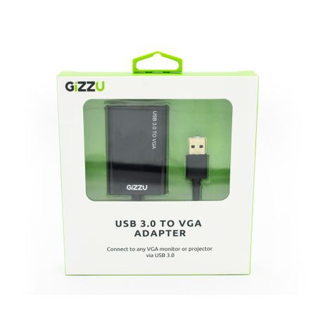GIZZU USB3.0 to VGA Adapter – Black