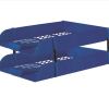 Treeline Desk Letter Tray Set 2 Tier Blue Treeline Desk Letter Tray Set 2 Tier Blue