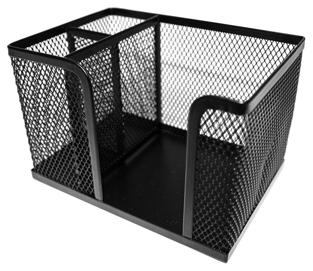 SDS: M405 Wire Mesh Metal Cube & Dual Pen Holder