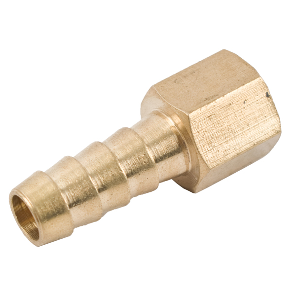 Aircraft Hose Tail Connector Brass 1/4M X 13mm