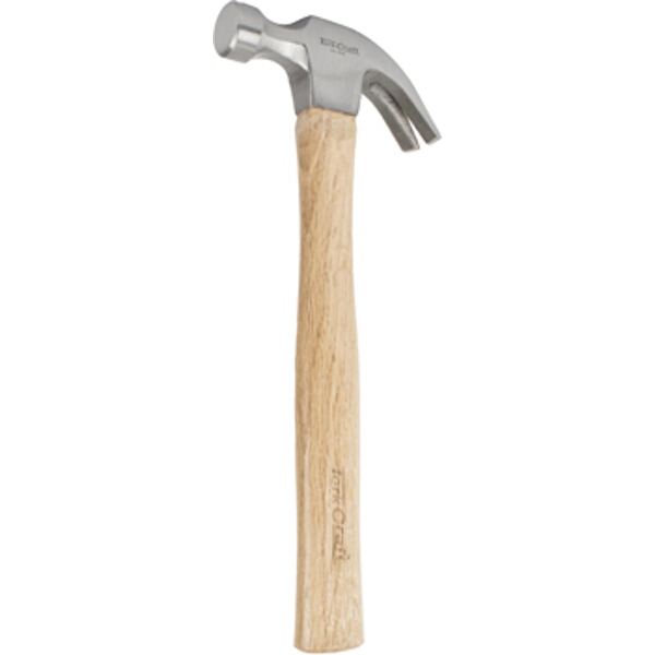 Tork Craft Hammer Claw 450G (16Oz) Wooden Handle 280mm & Full Pol Head