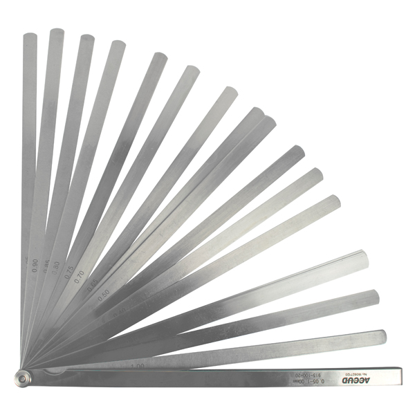 ACCUD Long Feeler Gauge Length 300mm 0.05-1.00mm