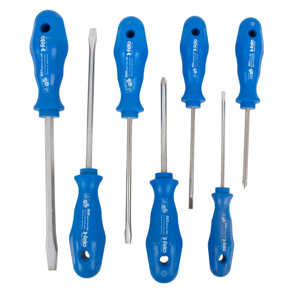 Felo Screwdriver Set 7-Pc Sl;Ph;