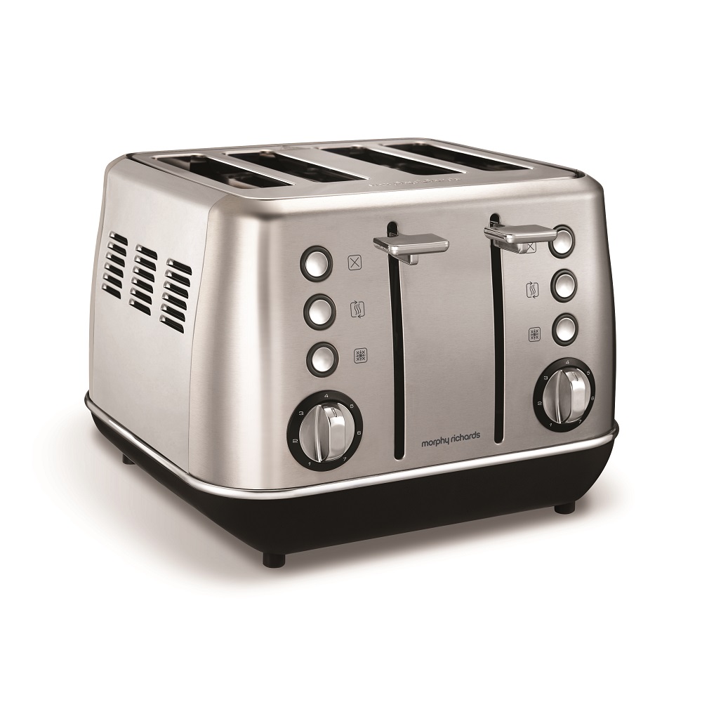 Morphy Richards – Toaster 4 Slice Stainless Steel Brushed – 1800W “Evoke”
