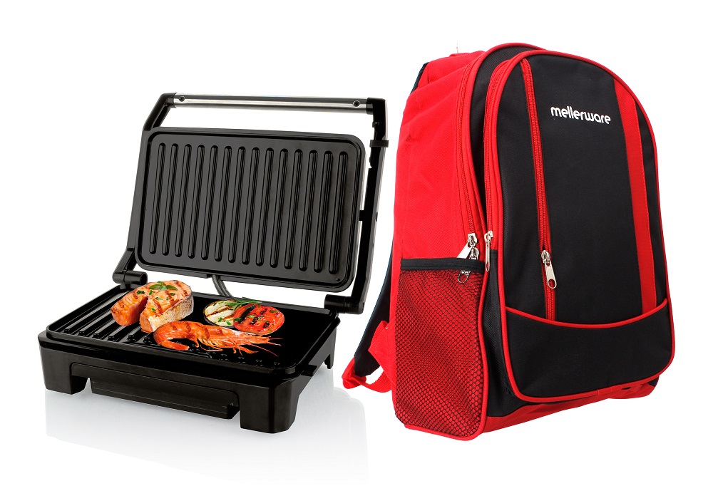 Mellerware – 2 Piece Pack Set Panini Press With Backpack