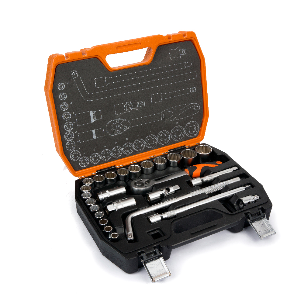 Kendo Socket Set (1/2 Inch Drive Set) – 26 Piece